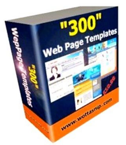 Product picture 300 web templates With Master Resale Rights.