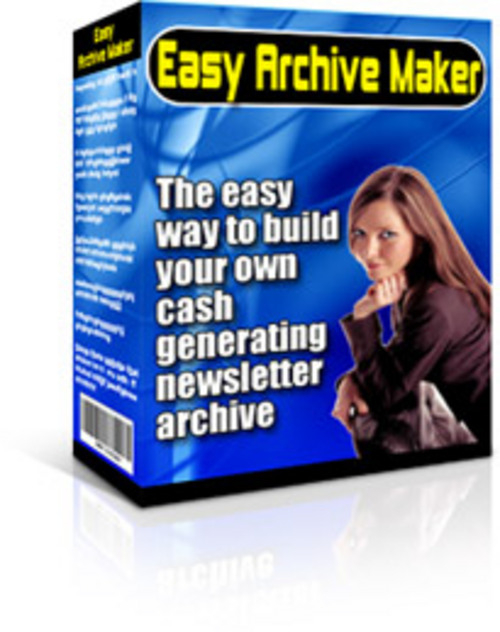 Product picture Easy Archive Maker With Master Resale Rights.