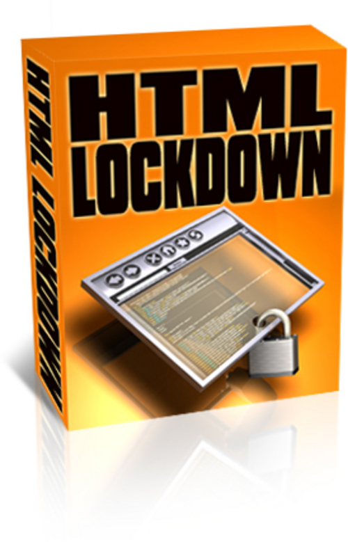 Product picture HTML Lock Down With Master Resale Rights.