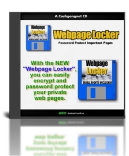 Product picture Web Page Locker  With MRR.