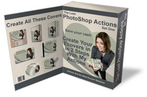 Product picture The Lost PhotoShop Actions with MRR.