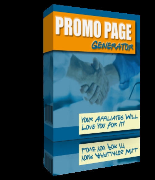 Product picture Promo Page Generator With Master Resale Rights.