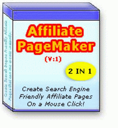 Product picture Affiliate Page Maker With Master Resale Rights.