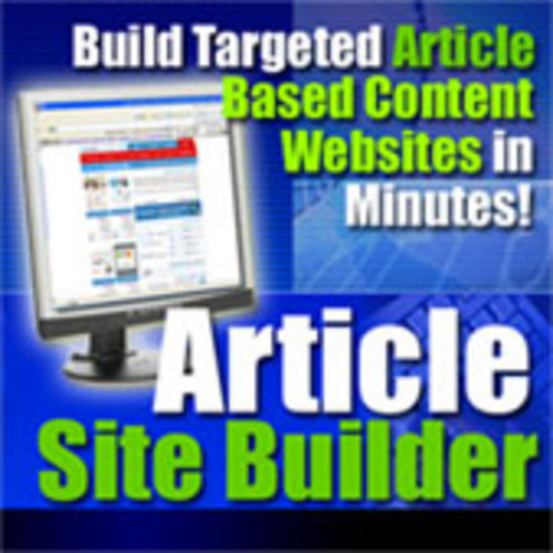 Product picture Article Site Builder Rights With Master Resale Rights.