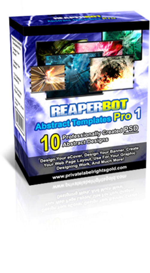 Product picture REAPERBOT Abstract Templates pro1 With Master Resale Rights.