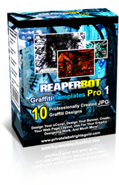 Product picture REAPERBOT Graffiti Templates Pro 1 With Master Resale Rights